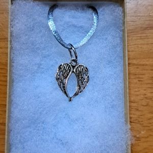 Silver Angel Wings Necklace